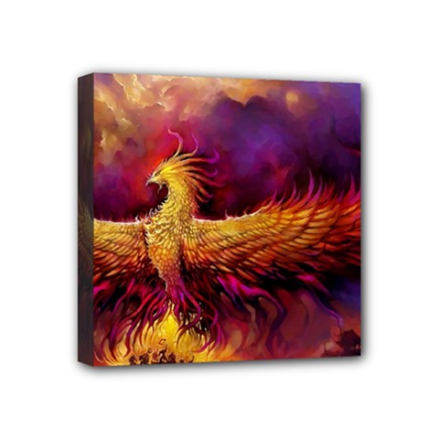 Phoenix Bird Mini Canvas 4  X 4  (stretched) by Semog4