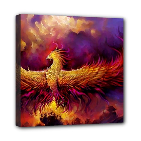 Phoenix Bird Mini Canvas 8  X 8  (stretched) by Semog4