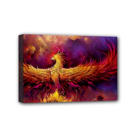 Phoenix Bird Mini Canvas 6  X 4  (stretched) by Semog4