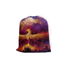 Phoenix Bird Drawstring Pouch (medium) by Semog4