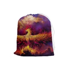 Phoenix Bird Drawstring Pouch (large) by Semog4