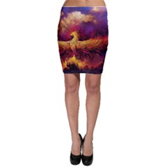 Phoenix Bird Bodycon Skirt by Semog4