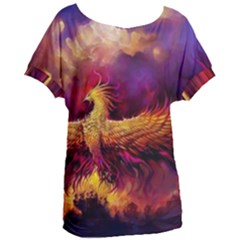 Phoenix Bird Women s Oversized Tee by Semog4