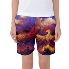 Phoenix Bird Women s Basketball Shorts by Semog4