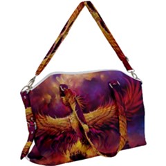 Phoenix Bird Canvas Crossbody Bag by Semog4