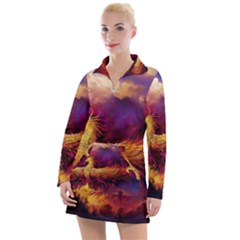 Phoenix Bird Women s Long Sleeve Casual Dress by Semog4