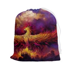 Phoenix Bird Drawstring Pouch (2xl) by Semog4