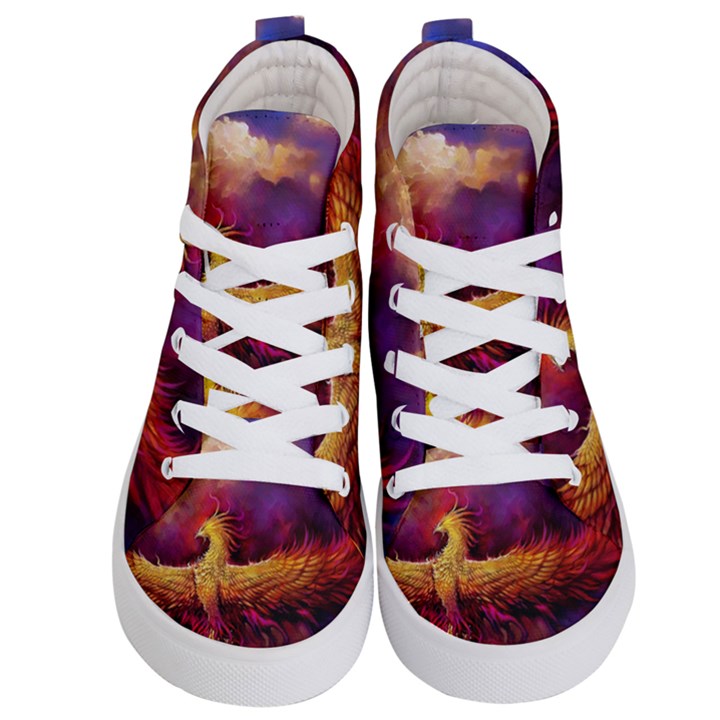 Phoenix Bird Kids  Hi-Top Skate Sneakers