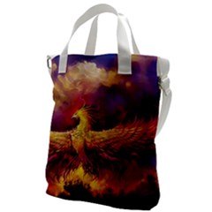 Phoenix Bird Canvas Messenger Bag by Semog4