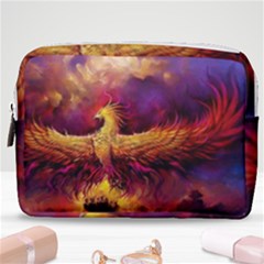 Phoenix Bird Make Up Pouch (medium) by Semog4