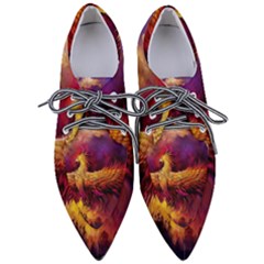 Phoenix Bird Pointed Oxford Shoes by Semog4