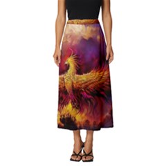 Phoenix Bird Classic Midi Chiffon Skirt