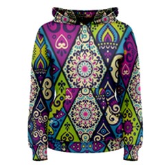 Ethnic Pattern Abstract Women s Pullover Hoodie by Semog4