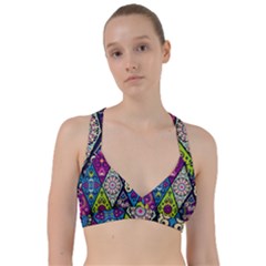 Ethnic Pattern Abstract Sweetheart Sports Bra by Semog4