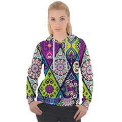 Ethnic Pattern Abstract Women s Overhead Hoodie by Semog4