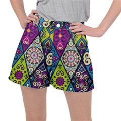 Ethnic Pattern Abstract Women s Ripstop Shorts by Semog4