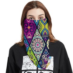 Ethnic Pattern Abstract Face Covering Bandana (triangle) by Semog4