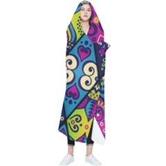 Ethnic Pattern Abstract Wearable Blanket by Semog4