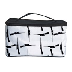 Precision Pursuit: Hunting Motif Black And White Pattern Cosmetic Storage by dflcprintsclothing