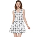 Precision Pursuit: Hunting Motif Black and White Pattern Inside Out Reversible Sleeveless Dress View1