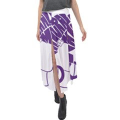 Naturally Me  Velour Split Maxi Skirt by Designyourwardrob