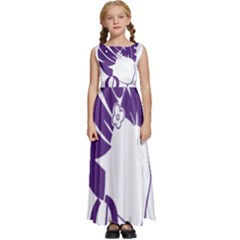 Naturally Me  Kids  Satin Sleeveless Maxi Dress by Designyourwardrob