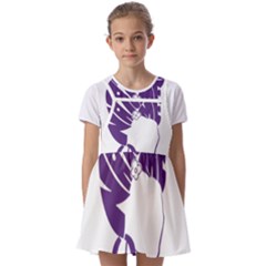 Naturally Me  Kids  Short Sleeve Pinafore Style Dress by Designyourwardrob