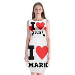 I Love Mark Sleeveless Chiffon Dress   by ilovewhateva