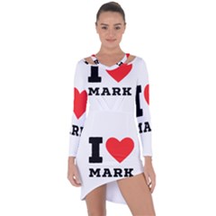 I Love Mark Asymmetric Cut-out Shift Dress by ilovewhateva