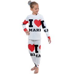 I Love Mark Kids  Long Sleeve Set  by ilovewhateva