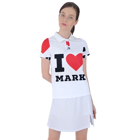 I Love Mark Women s Polo Tee by ilovewhateva