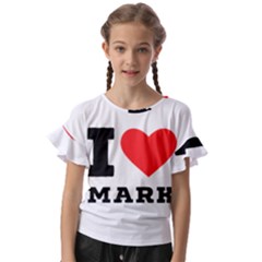 I Love Mark Kids  Cut Out Flutter Sleeves by ilovewhateva