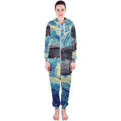 Star Trek Starship The Starry Night Van Gogh Hooded Jumpsuit (ladies) by Semog4