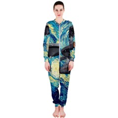 Star Trek Starship The Starry Night Van Gogh Onepiece Jumpsuit (ladies) by Semog4