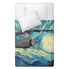 Star Trek Starship The Starry Night Van Gogh Duvet Cover Double Side (single Size) by Semog4