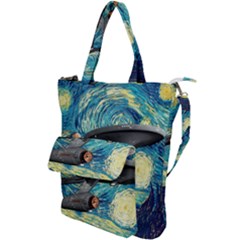 Star Trek Starship The Starry Night Van Gogh Shoulder Tote Bag by Semog4