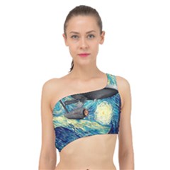 Star Trek Starship The Starry Night Van Gogh Spliced Up Bikini Top  by Semog4