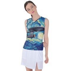 Star Trek Starship The Starry Night Van Gogh Women s Sleeveless Sports Top by Semog4