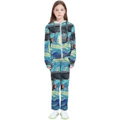 Star Trek Starship The Starry Night Van Gogh Kids  Tracksuit by Semog4