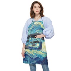 Star Trek Starship The Starry Night Van Gogh Pocket Apron by Semog4