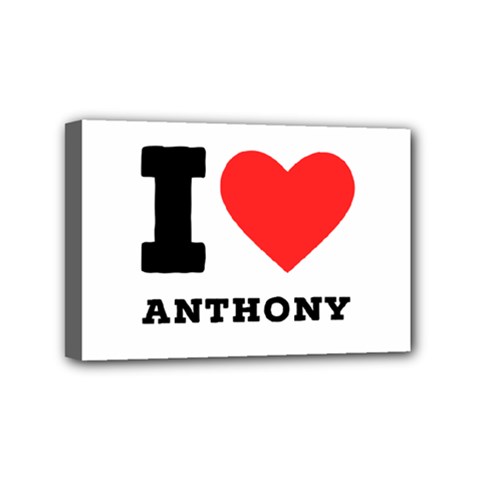 I Love Anthony  Mini Canvas 6  X 4  (stretched) by ilovewhateva