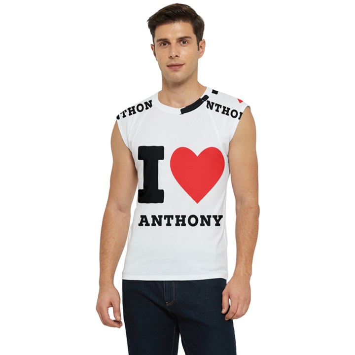 I love Anthony  Men s Raglan Cap Sleeve Tee