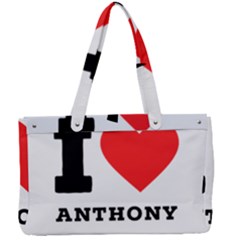 I Love Anthony  Canvas Work Bag by ilovewhateva