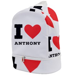 I Love Anthony  Zip Bottom Backpack by ilovewhateva