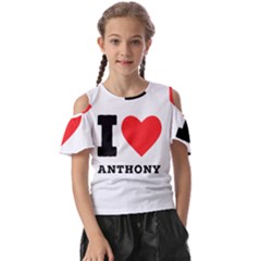 I Love Anthony  Kids  Butterfly Cutout Tee by ilovewhateva