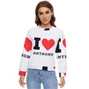 I love Anthony  Women s Long Sleeve Raglan Tee View1