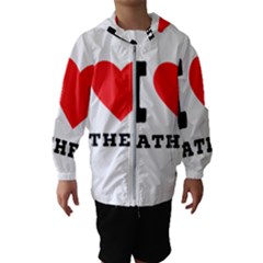 I Love Mathew Kids  Hooded Windbreaker by ilovewhateva