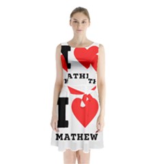 I Love Mathew Sleeveless Waist Tie Chiffon Dress by ilovewhateva