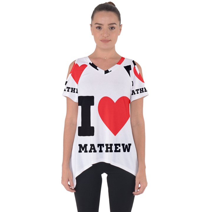 I love mathew Cut Out Side Drop Tee