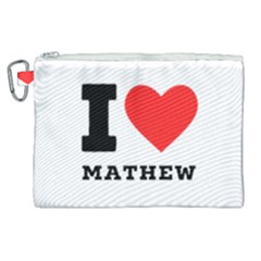 I Love Mathew Canvas Cosmetic Bag (xl) by ilovewhateva